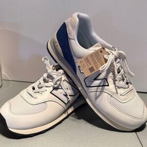 New Balance NWT New 574
White Royal Blue Mens 10